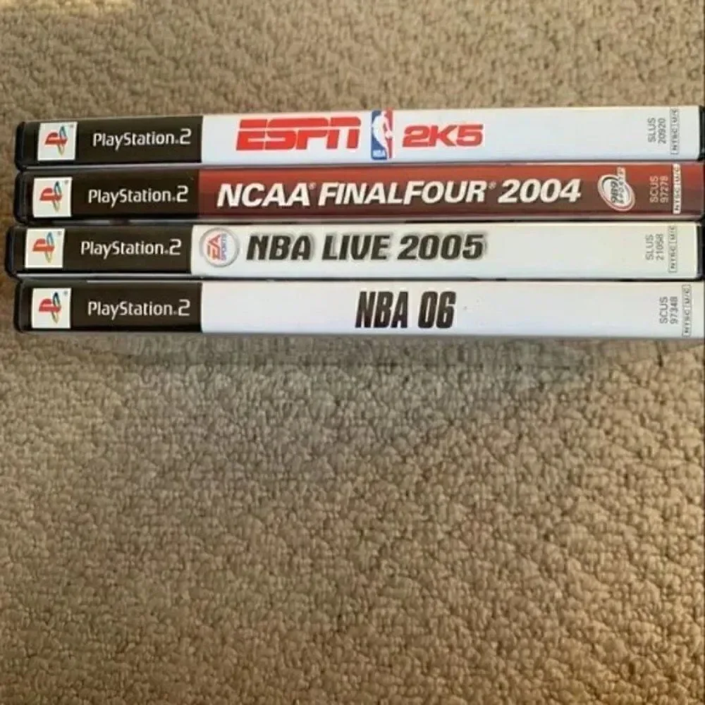 PlayStation 2 Basketball Games NBA 2K5, NCAA Final Four 04, NBA Live 05, NBA06⭐️